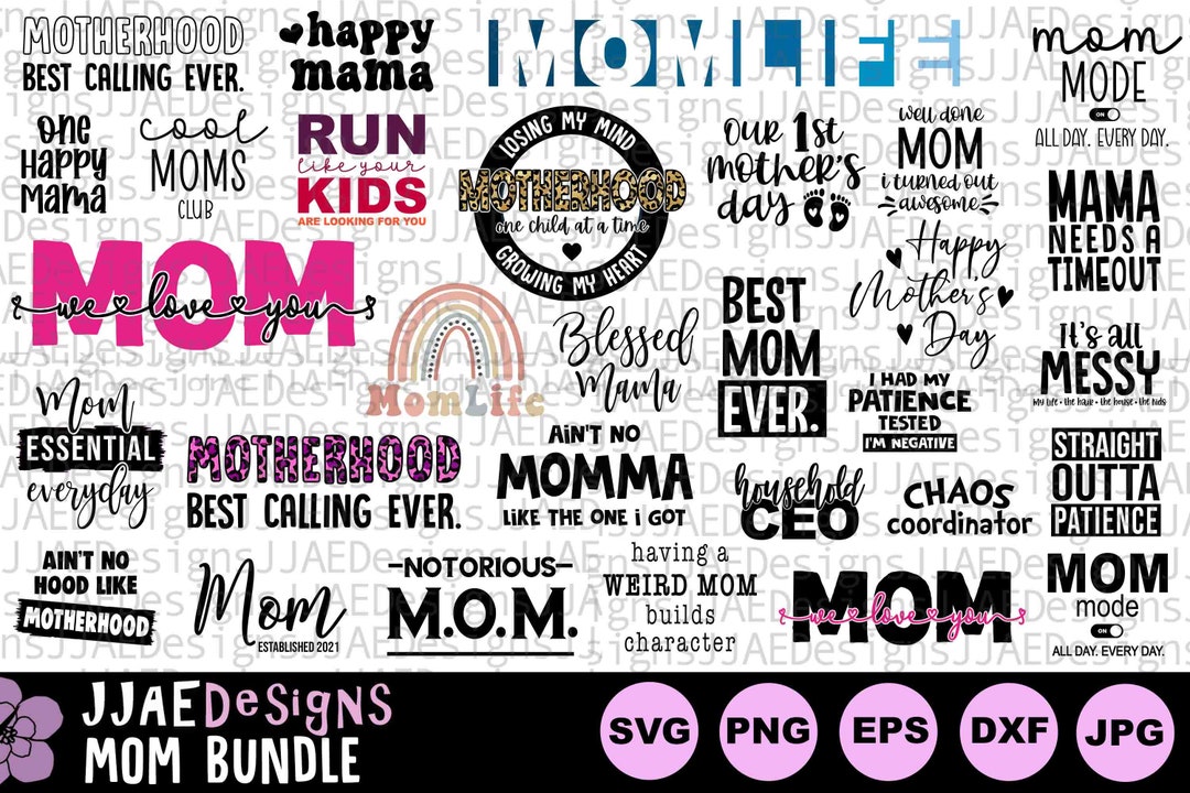 Mom Svg Bundle Mothers Day Svg Mother Svg Mom Svg Mom Life - Etsy