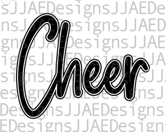 Cheerleader svg, jubeln svg, Cheerleader svg, jubelndes Shirt svg, eps, dxf, pdf, png, jpg, jubeln geschnitten Datei für Silhouette Cricut, digitale Datei