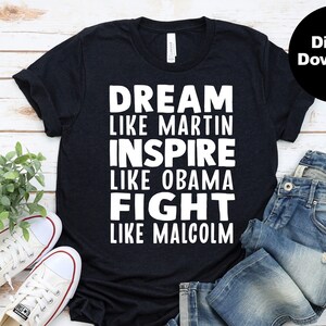 storia nera svg / Dream Inspire Fight svg / nero svg / file svg per cricut citazione nera svg / eps, svg, dxf, png, jpg / DOWNLOAD IMMEDIATO