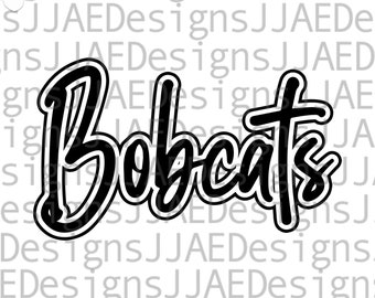Bobcats svg, school sports team shirt svg, school mascot svg, bobcats school svg, bobcats shirt svg, eps, dxf, png, jpg, cut file