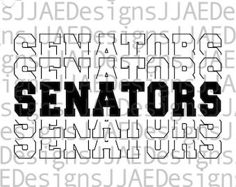 Senators svg, school sports team shirt svg, school mascot svg, senators school svg, senators shirt svg, eps, dxf, png, jpg, senator cut file
