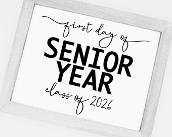 First day of Senior Year, 2026 SVG, Class of 2026 svg, Back to School SVG, Last first day SVG, Senior 2026 high school shirt cut file