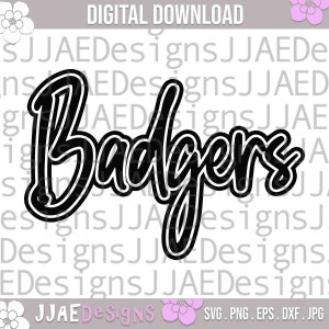 Badgers svg, school spirit shirts svg, badgers school mascot svg, badgers school team svg, badgers shirt svg, eps, dxf, png, jpg cut file