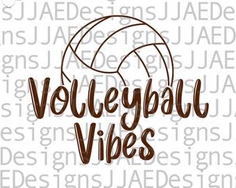 Volleyball Vibes svg | volleyball shirt svg| | volleyball svg png | volleyball mom svg cut file for cricut and silhouette, eps, png, dxf