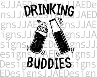 Trinkbare Freunde svg | New Dad svg | Vatertag svg | Papa svg | Geschenk für Papa | Vater svg | eps, svg, dxf, png, jpg | SOFORTIGER DOWNLOAD