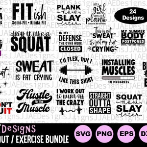 Gym SVG Bundle, Fitness SVG Bundle, Women Workout Shirt svg, Gym Shirt svg, Workout Tank Top svg, workout svg bundle, Cut File Cricut SVG