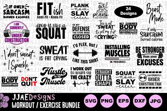Gym SVG Bundle, Fitness SVG Bundle, Women Workout Shirt svg, Gym Shirt svg, Workout Tank Top svg, workout svg bundle, Cut File Cricut SVG