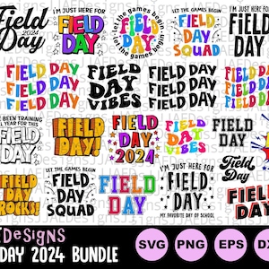 Field Day SVG, Field Day SVG-bundel, Field Day shirt Svg, Last Day of School Svg, Teacher Fun Day Shirt SVG-bestanden voor Cricut Silhouette