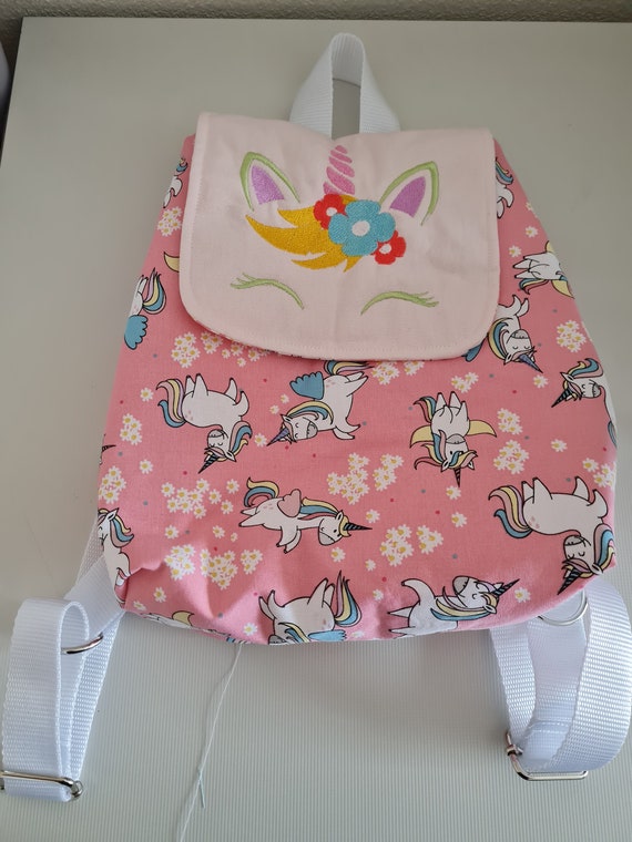 Embroidered Child Backpack Unicorn / Backpack / Kindergarten / Etsy