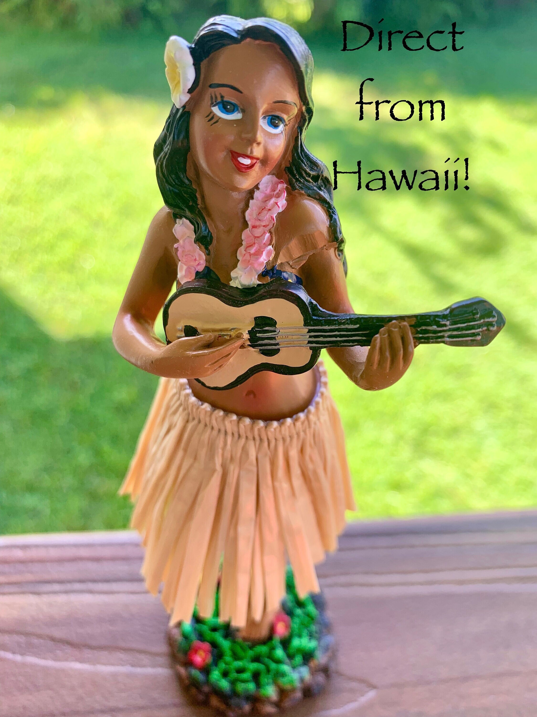 DIRECT FROM HAWAII Hula Girl Doll Bobble Head Figurine de danse de tableau  de bord de voiture Livraison gratuite Cadeau Nouveauté Fun Hula Dancer -   France