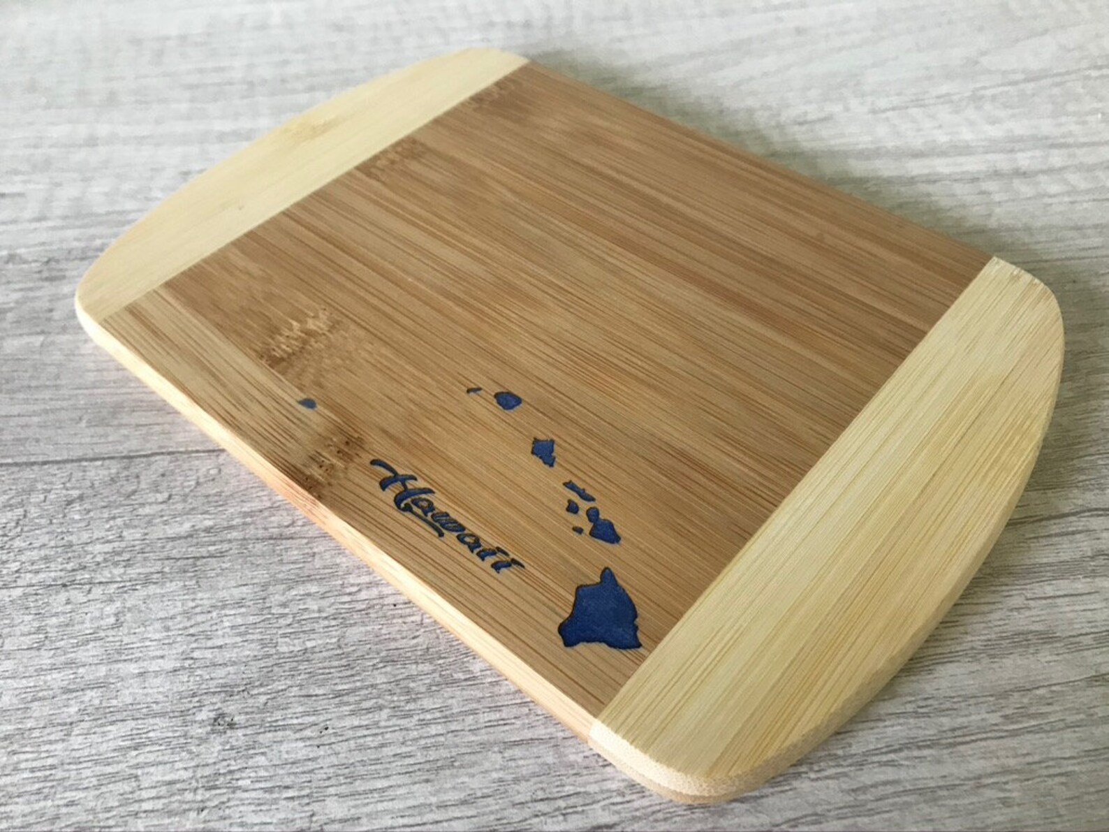 FROM HAWAII Organic Bamboo Cutting Board Hawaiian Islands & Etsy