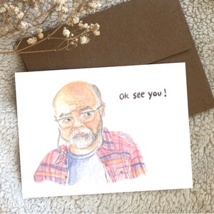 Kim’s Convenience Appa Okay See You Aquarelle Carte de vœux Vierge
