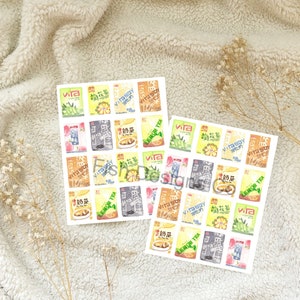 Carte postale d'illustration aquarelle de boisson au thé au citron Vita Impression artistique