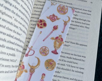Magical Wands Watercolour Illustration Bookmark