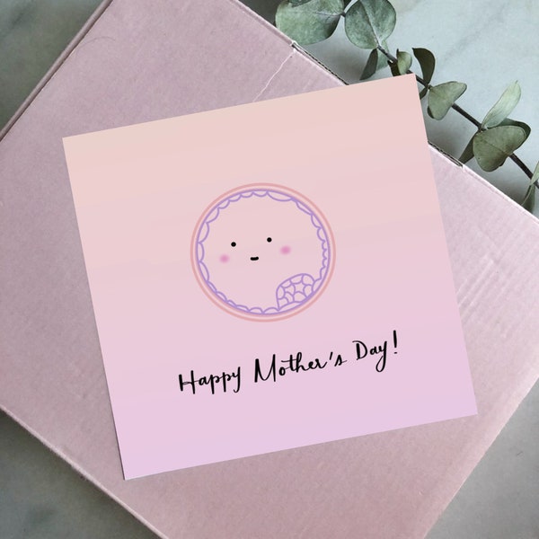 IVF Embryo Blastocyst Mother's Day Art Print - Digital File Only