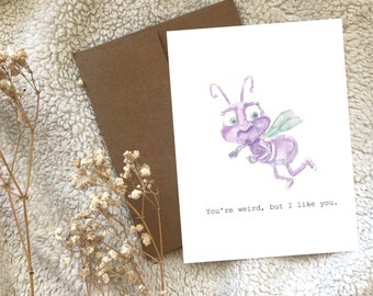 A Bug's Life Princess Dot Ant Watercolour Greeting Card Blank Inside