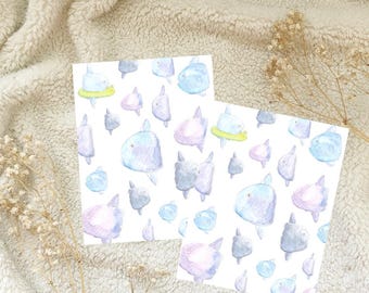 Sunfish Mola Mola Watercolour Illustration Postcard Snail Mail