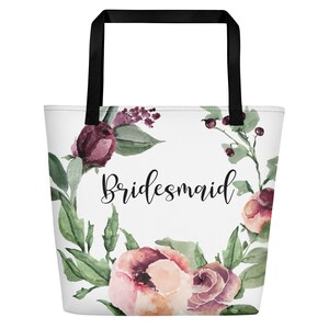 Bridesmaid Tote Bag Bridal Party Tote Bag Wedding Tote Bag Tote Bag for Bridesmaids Wedding Party Tote Bags Maid of Honor Tote Bag