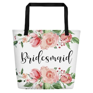 Bridesmaid Tote Bag Bridal Party Tote Bag Wedding Tote Bag Tote Bag for Bridesmaids Wedding Party Tote Bags Maid of Honor Tote Bag