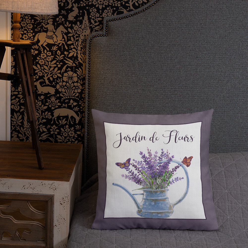 French Country Throw Pillow Premium Linen Fabric - Etsy