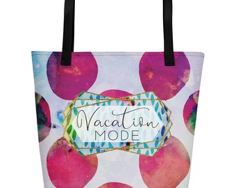 Vacation Tote Bag Beach Vacation Bag Boho Beach Bag Boho Beach Toe Boheme Tote Bag Vacation Mode Tote Bag Trendy Tote Bag