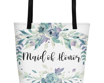 Maid of Honor Tote Bag Bridal Party Tote Bag Wedding Tote Bag Tote Bag for Bridesmaids Wedding Party Tote Bags Bridesmaid Tote Bag