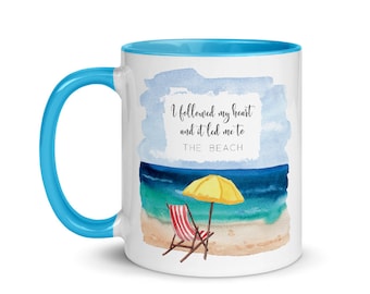 Beach Mug Beach Coffee Cup Beach Quote Birthday Gifts Best Friend Gifts Beach House Gifts Beach Cup