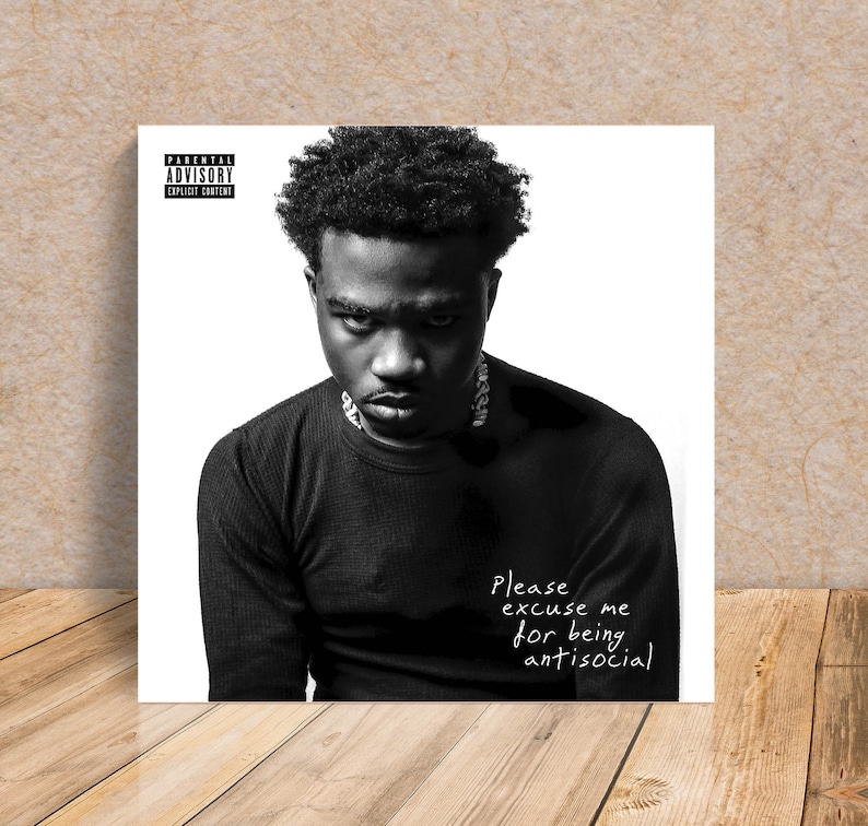 Roddy Ricch Please Excuse Me For Being Antisocial Cover Poster Art Print 24×24/"