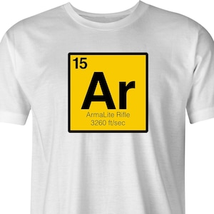 AR-15 周期表Tシャツ – 憲法修正第2条アパレル