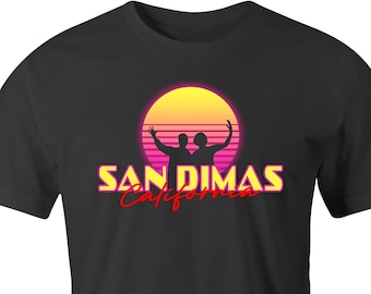 San Dimas by BigBadTees.com - Free USA Shipping - Funny Bill & Ted's Excellent Adventure Parody T-Shirt - Hilarious San Dimas California Tee