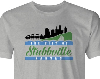 Stubbville by BigBadTees.com - Free USA Shipping - Funny Planes, Trains and Automobiles T-Shirt - Classic 80s Movie T-Shirt - Funny T-Shirt
