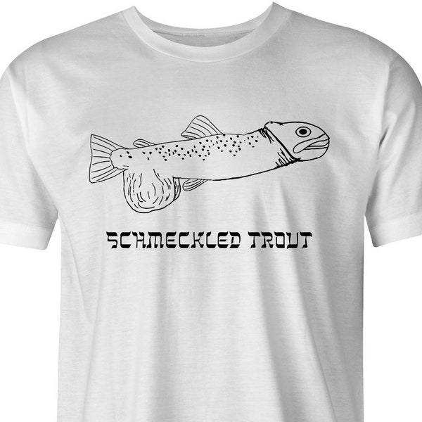 Schmeckled Trout by BigBadTees.com - Free USA Shipping - Funny Jewish Humor T-Shirt - Hilarious Speckled Trout T-Shirt - Funny Fishing Shirt