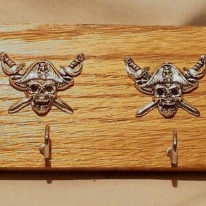 Key Holder Wall Mount ....Pirate skull