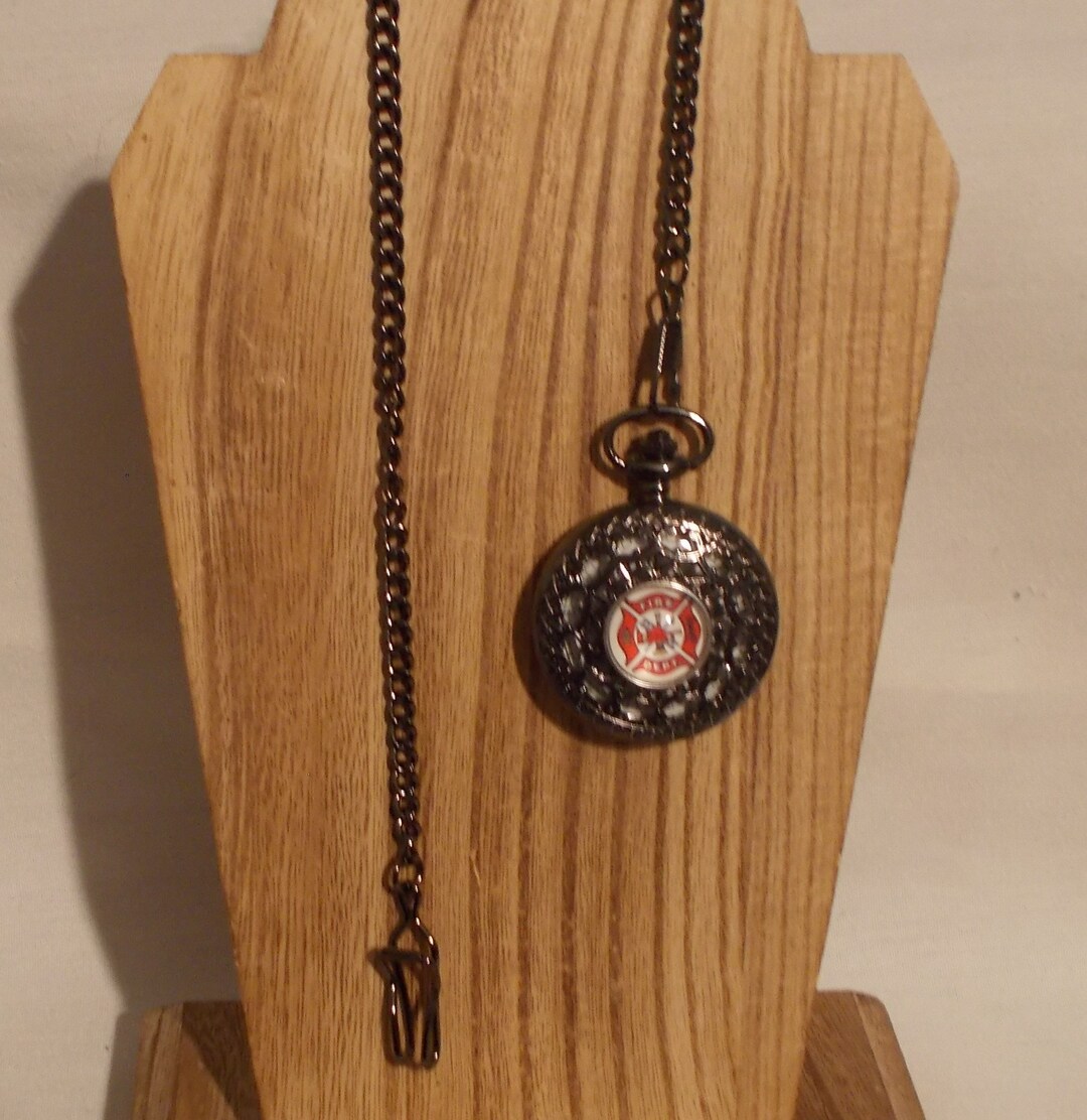 Fire Fighter Pocket Watch 2 / Free Shipping Etsy