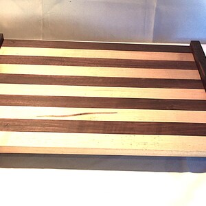 Serving Tray / Cutting Board /Cheese Tray- walnut/maple wood