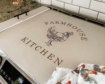 Noodle Board, Stove Cover, Farmhouse Style, Electric Stove Cover, Glass  Cooktop, Burner Cover, Stove Top Cover, Gas Stove, Welcome Home 