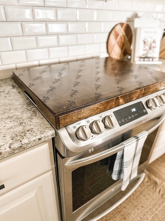 Stove Top Cover Wooden Noodle Board Electric Glass Top Stovetop