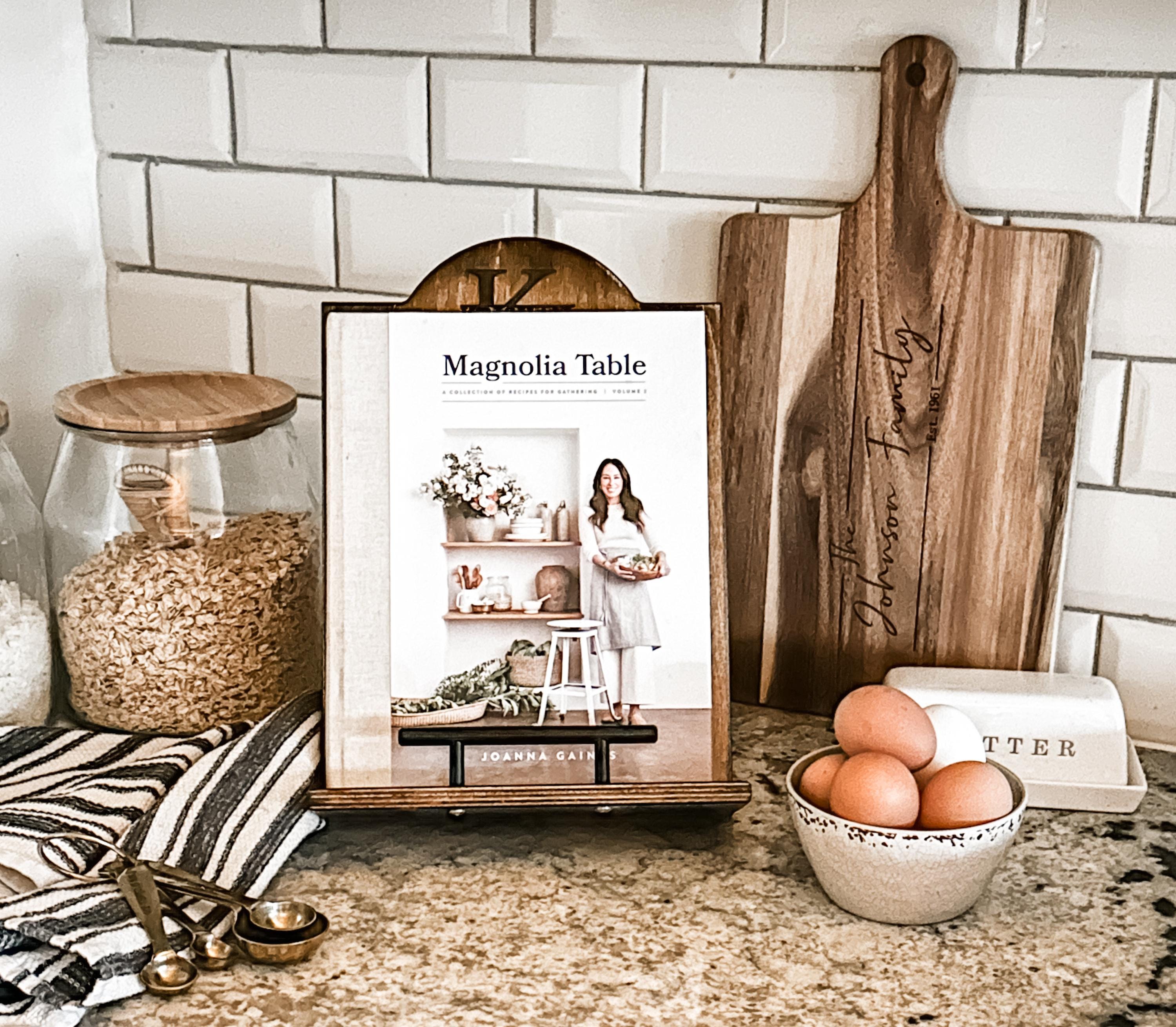 Personalized Cookbook Stand, Wood Cookbook Holder, Recipe, Mother's Day ...
