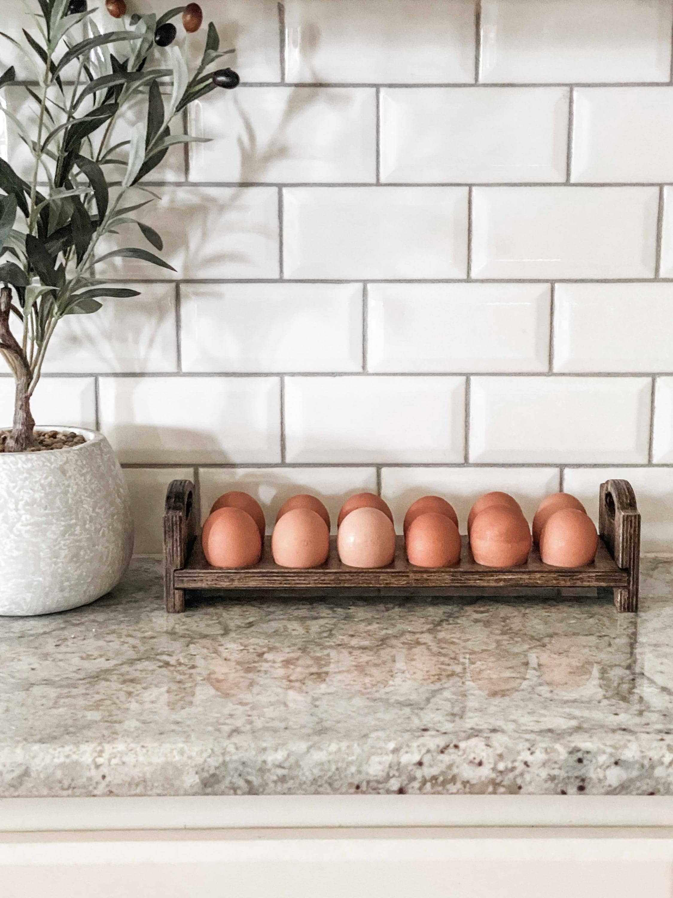 Egg caddy, egg holder, stacking egg holder, farm fresh storage - rustic egg storage, wood egg holder, fresh egg storage, wooden egg holder
