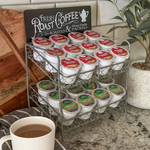 Coffee pod holder, coffee pod stand, k cup organizer