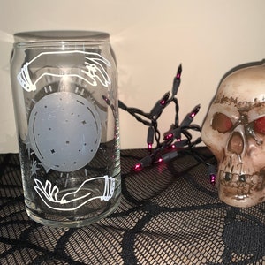 Magic Crystal Ball Fortune Teller Color Changing Halloween Fall Decor Soda Can Glass Beer Can Glass Iced Coffee Glass