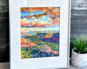 West Texas Art Print Palo Duro Canyon Texas Landscape Christmas gift for husband