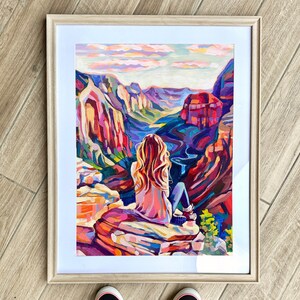 Utah Art Print, Zion National Park Wall Art | Gifts for Hikers