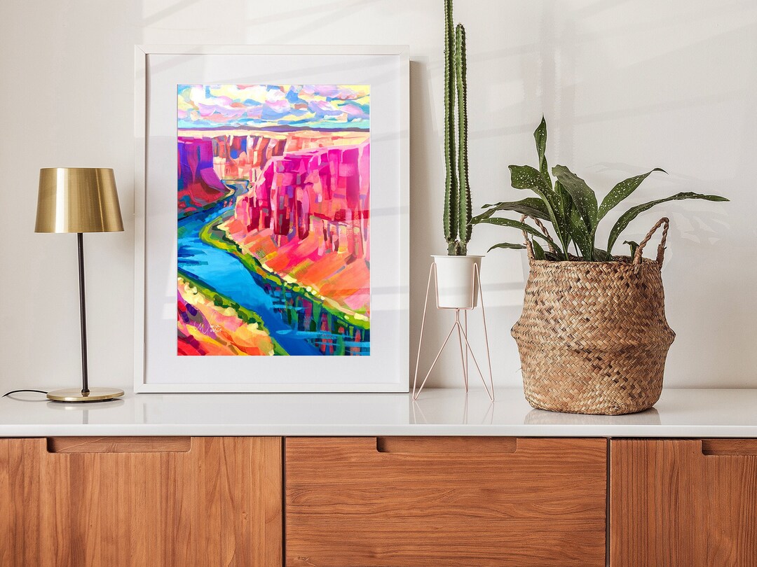 Colorado River Wall Art Grand Canyon National Park Print Etsy