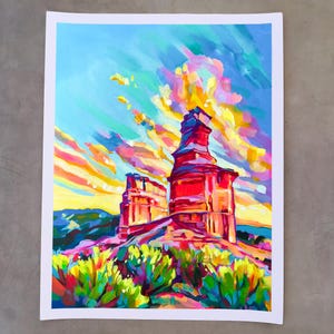 Palo Duro Canyon, Texas Wall Art, Unframed print by Maria Morris Art