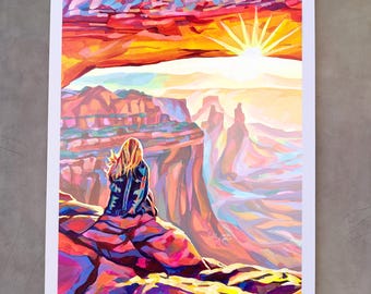 Moab Utah Wall Art, Canyonlands Print, Unframed Travel Print by Maria Morris