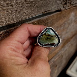 Vistaite Jasper Ring Sterling Silver