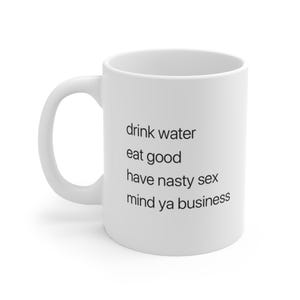 Funny Motivational Coffee Mug, Gift for Friends, Self-Care Reminder Mug, Unique Office Mug, Quirky Quote Ceramic Cup