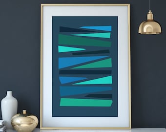 Teal Wall Art - Etsy