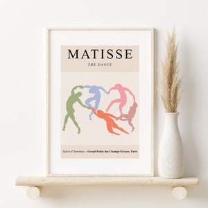 Matisse Der Tanz Poster, Abstrakte druckbare Wandkunst, Henri Matisse Ausstellungsplakat, Pastell Wandkunst, Moderne Kunst, DIGITALER DOWNLOAD